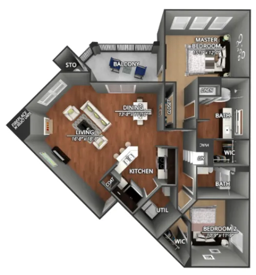 Creekside on Parmer Lane floor plan 8