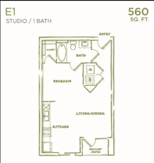 Ella Parkside floor plan 1