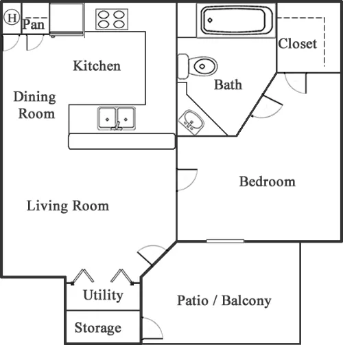 Forest Park floor plan 1