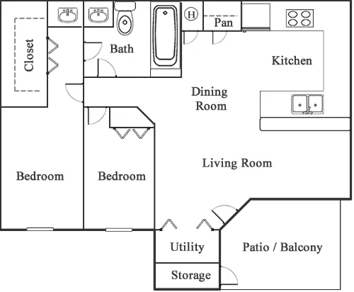 Forest Park floor plan 2