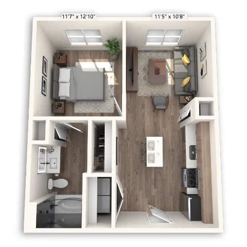 Griffis at The Domain floor plan 1