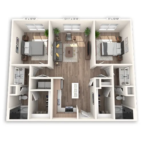 Griffis at The Domain floor plan 1