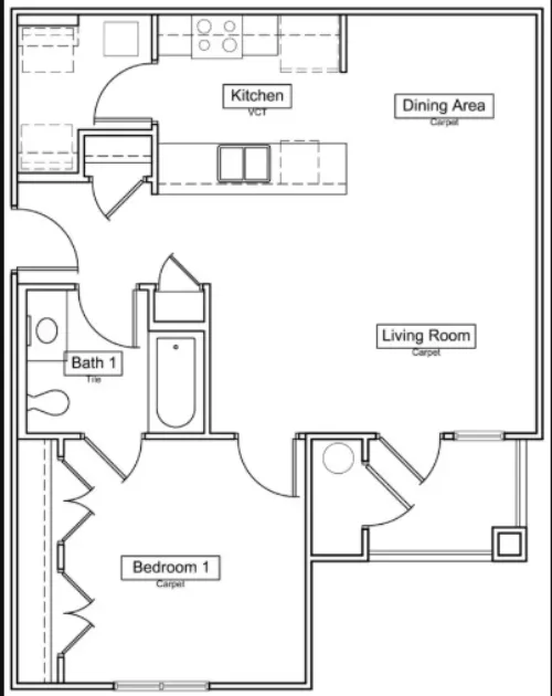 Harris Branch floor plan 1