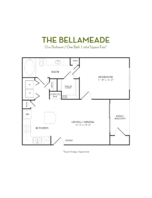 Langdon on Parmer floor plan 1