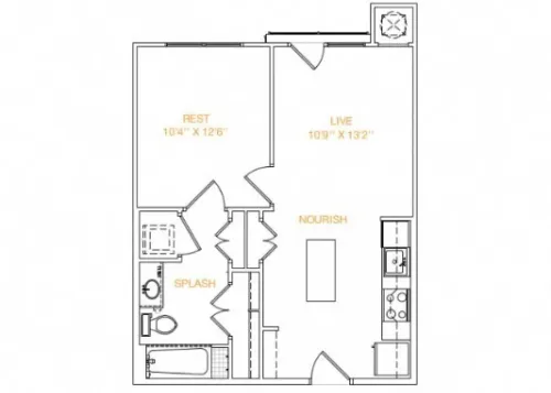 Midtown Commons at Crestview Station floor plan 1