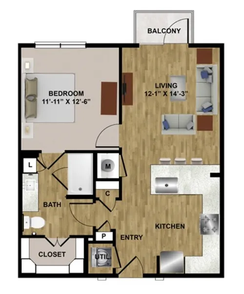 Midtown Highline floor plan 1