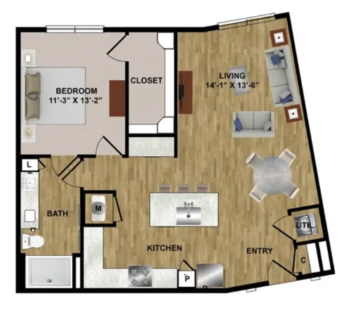 Midtown Highline floor plan 14