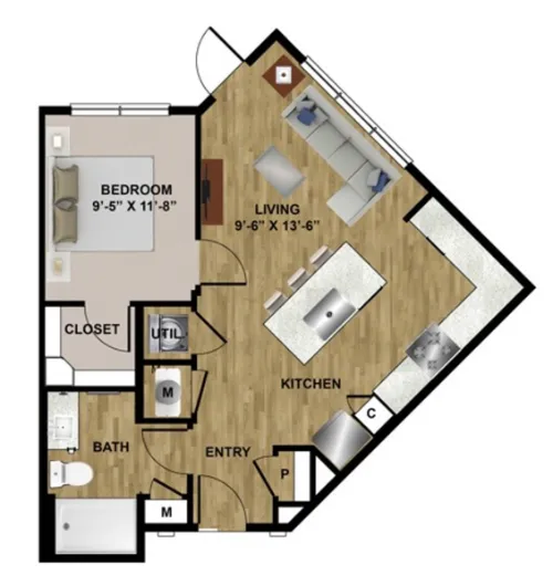 Midtown Highline floor plan 15