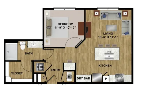 Midtown Highline floor plan 16