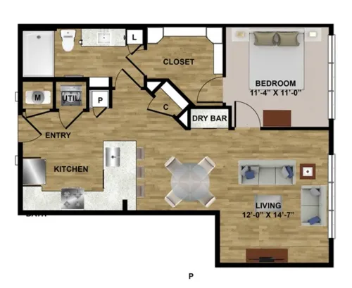 Midtown Highline floor plan 2