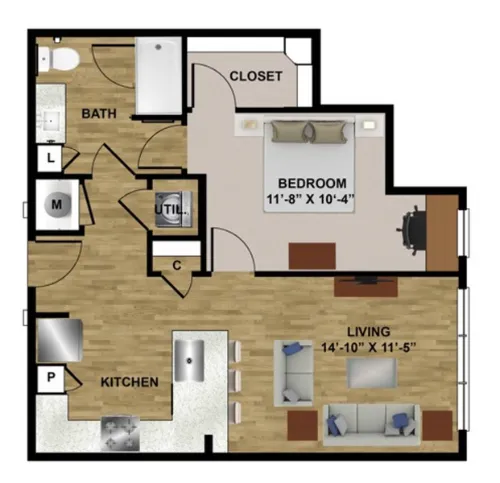 Midtown Highline floor plan 6