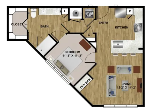 Midtown Highline floor plan 9