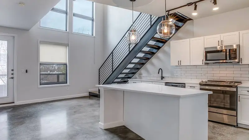 Mondrian West Village Apartments Kitchen Island