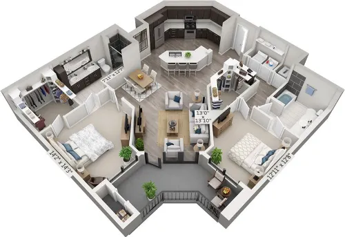 Overture Domain floorplan 13