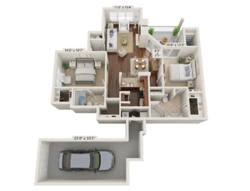 Somerset Townhomes floor plan 6