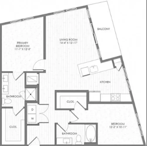 The Albright floor plan 1