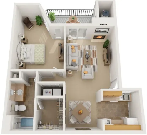 The Amethyst floor plan 1