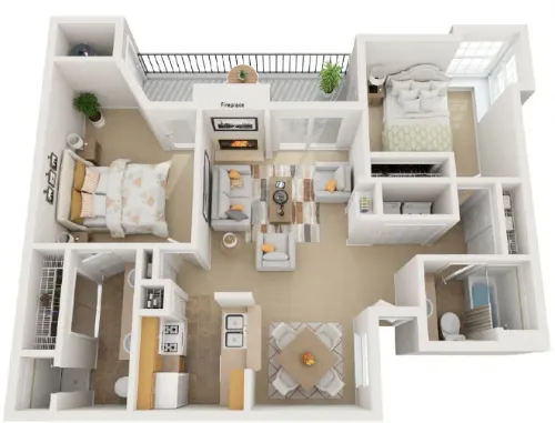 The Amethyst floor plan 3