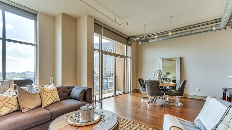 The Ashton Apartments Floor-to-Ceiling Windows