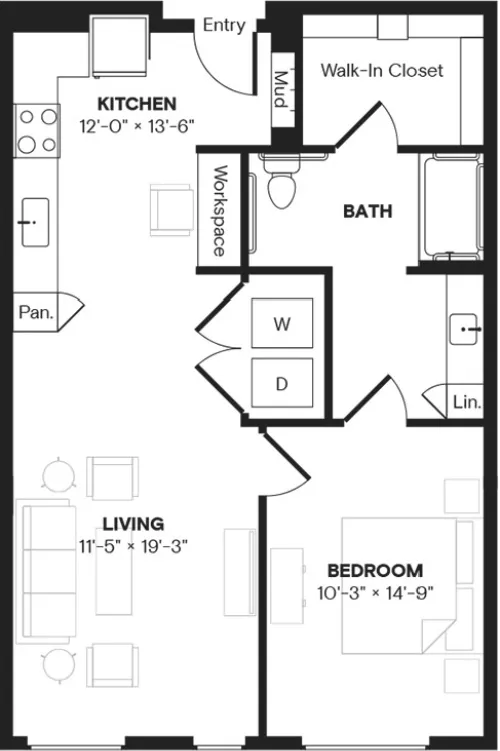 The Bond floor plan 1