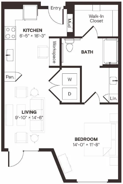 The Bond floor plan 12