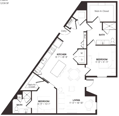 The Bond floor plan 2