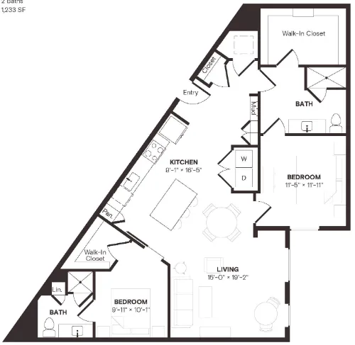 The Bond floor plan 3