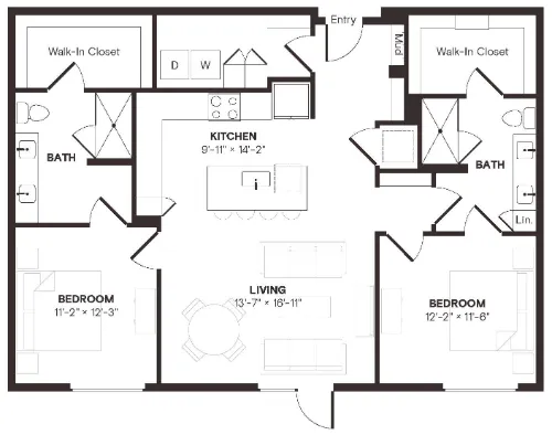 The Bond floor plan 4