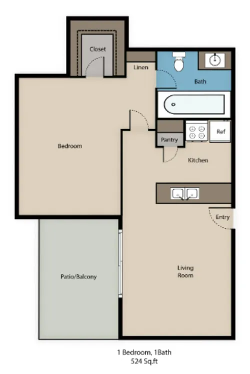 The Ivy floor plan 1