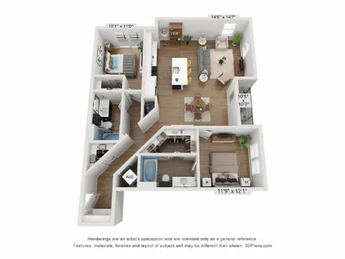 The Johnny floor plan 13