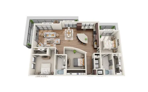 The Kenzie At The Domain floor plan 14