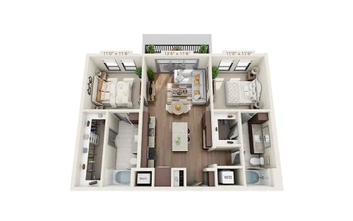 The Kenzie At The Domain floor plan 7