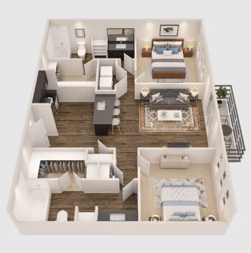 The Standard at Domain Northside floor plan 9