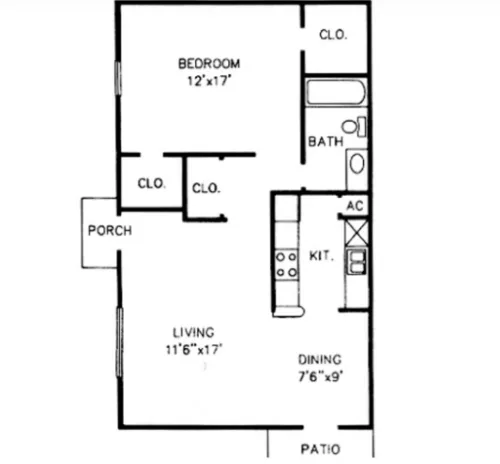 Towne Oaks 1 floor plan 1