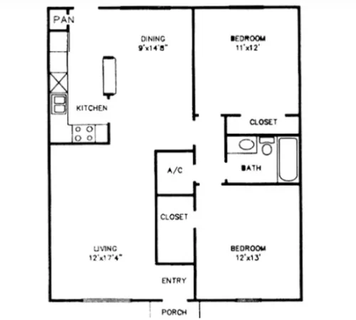 Towne Oaks 1 floor plan 2