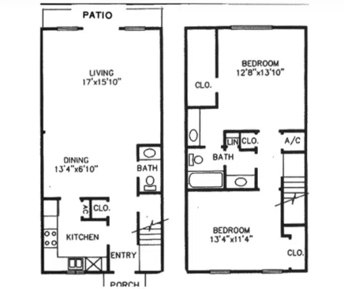 Towne Oaks 1 floor plan 3