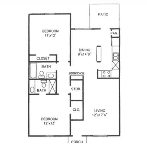 Towne Oaks 1 floor plan 5