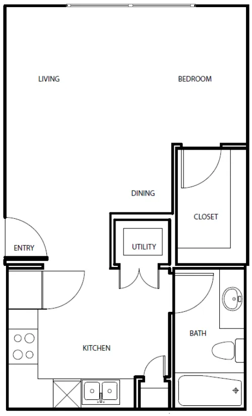 Villages at Domain floor plan 1