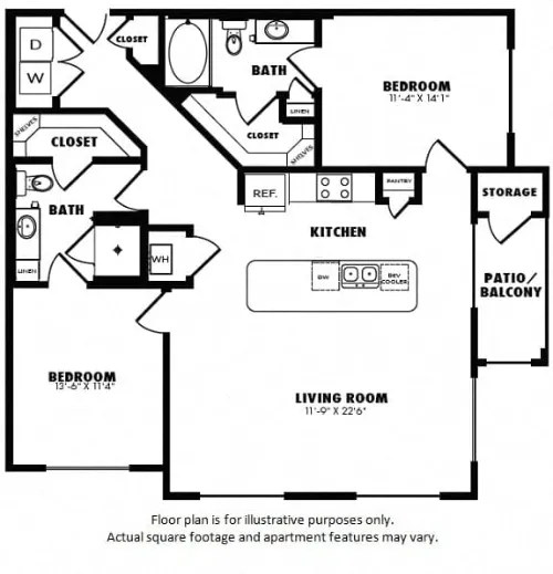 Windsor Burnet Apartments Austin Floor Plan 7