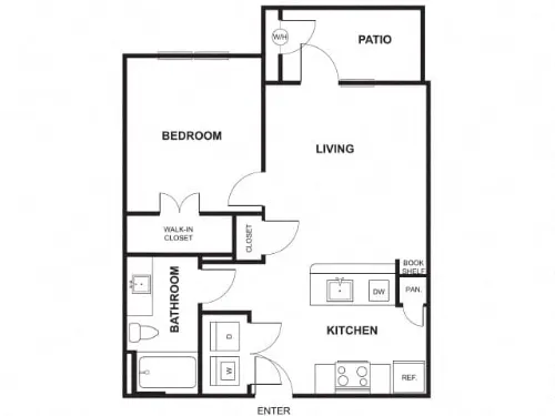 Windsor Ridge Apartments Austin Floor Plan 1