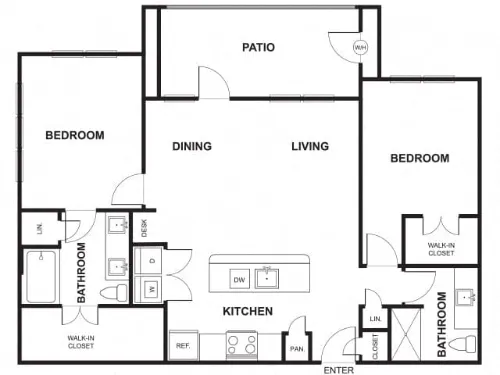 Windsor Ridge Apartments Austin Floor Plan 10