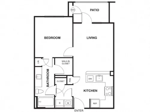 Windsor Ridge Apartments Austin Floor Plan 4