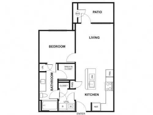 Windsor Ridge Apartments Austin Floor Plan 6