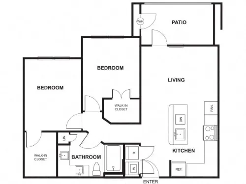 Windsor Ridge Apartments Austin Floor Plan 7