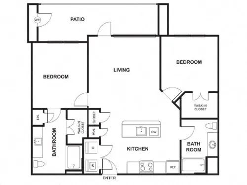 Windsor Ridge Apartments Austin Floor Plan 9