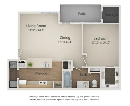 Abelia Flats floor plan 3