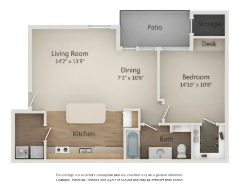 Abelia Flats floor plan 4