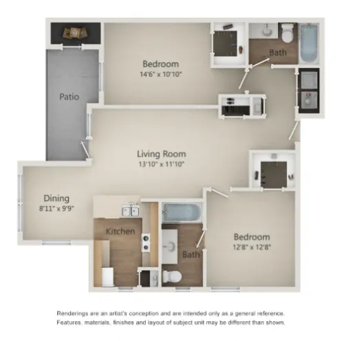 Abelia Flats floor plan 6