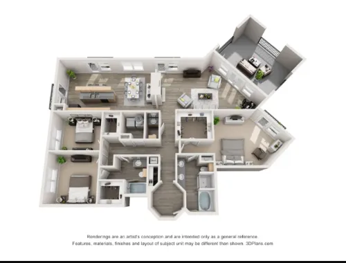 Artisan Apartments floor plan 20