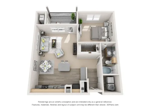 Artisan Apartments floor plan 3